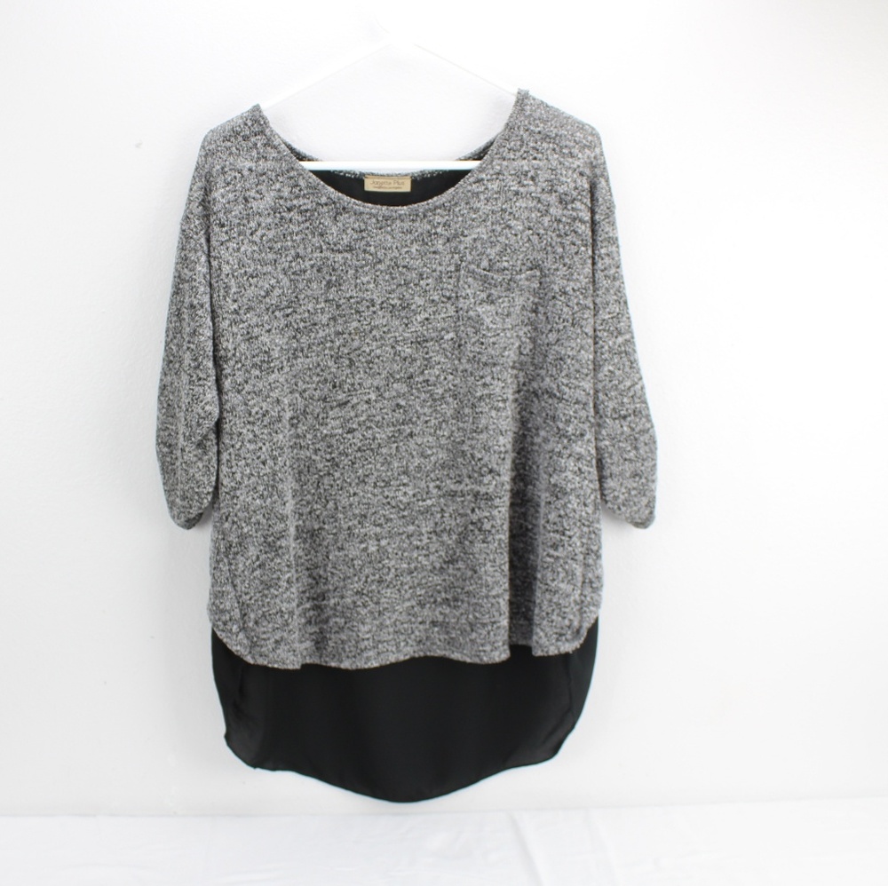 Janette Plus Long High and Low Top